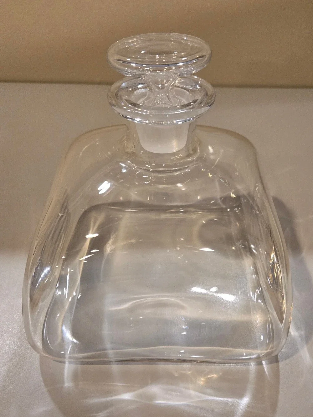 Vintage Royal Leerdam CW-6 Colonial Williamsburg Clear Hand Blown Decanter
